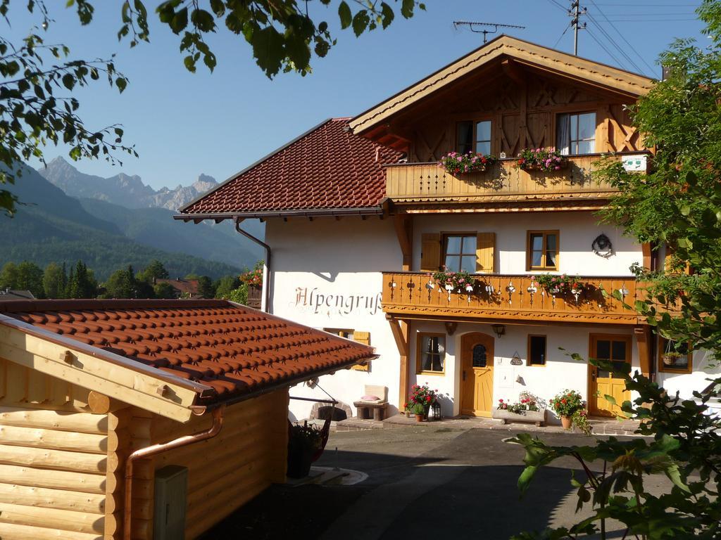 Gastehaus Alpengruss Hotel Wallgau Esterno foto